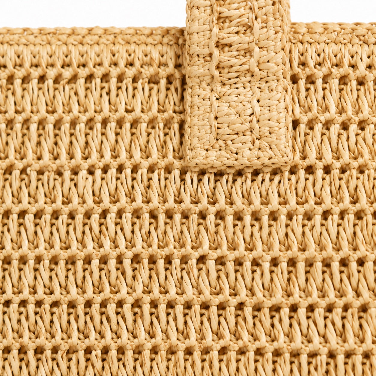 Ciutadella - Straw Beach Tote, close-up material detail