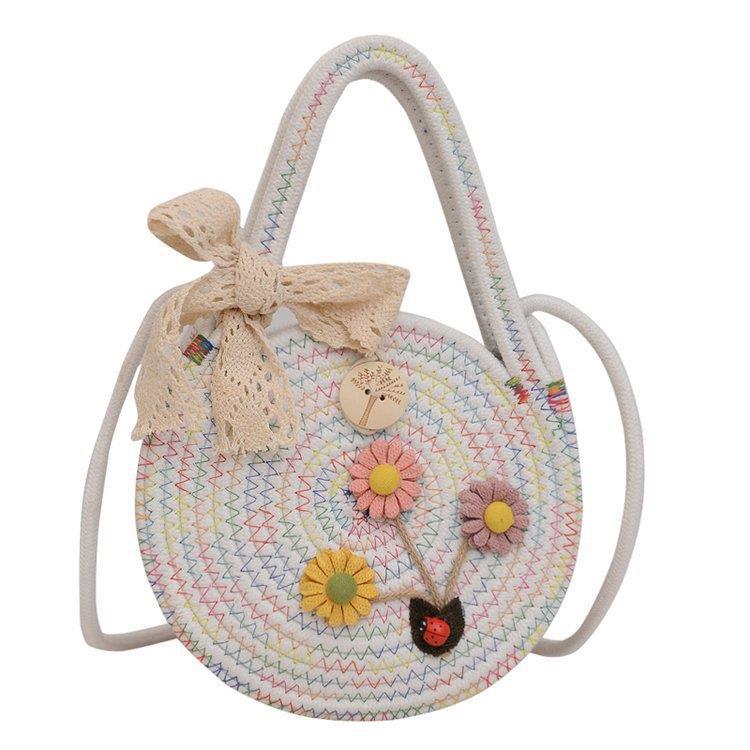 Forest-style Cotton And Linen Woven Tote Bag