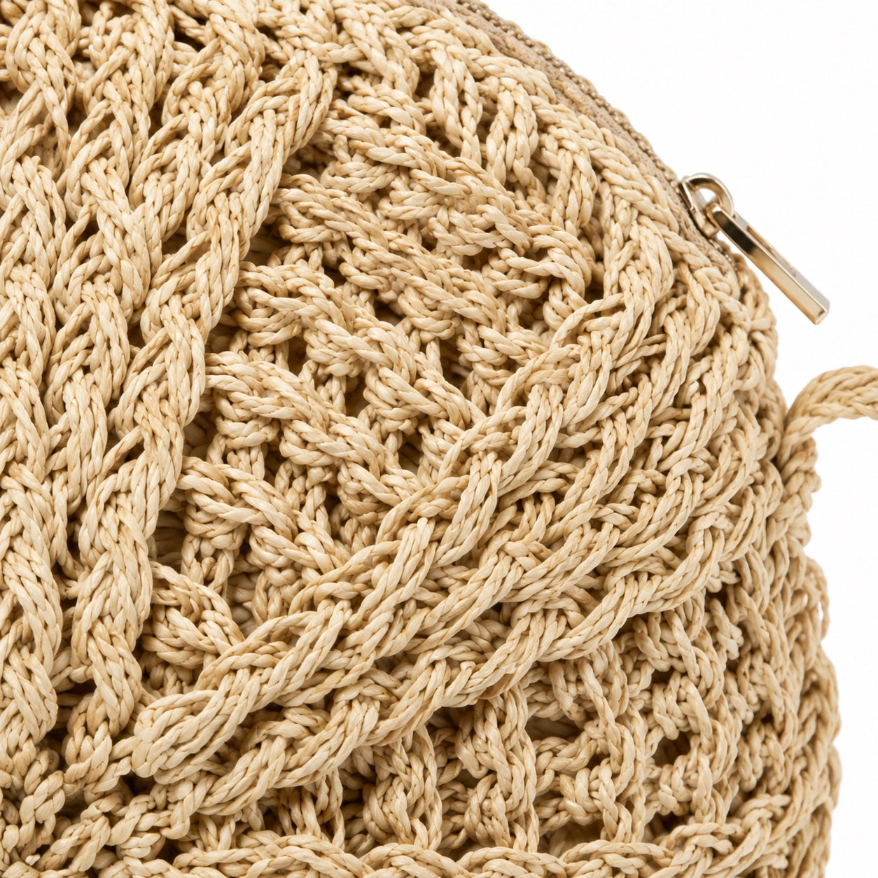Fiskardo - Rattan Crossbody Bag, close-up material detail
