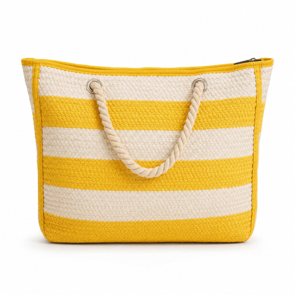 Ischia - Straw Beach Tote, front view on white background