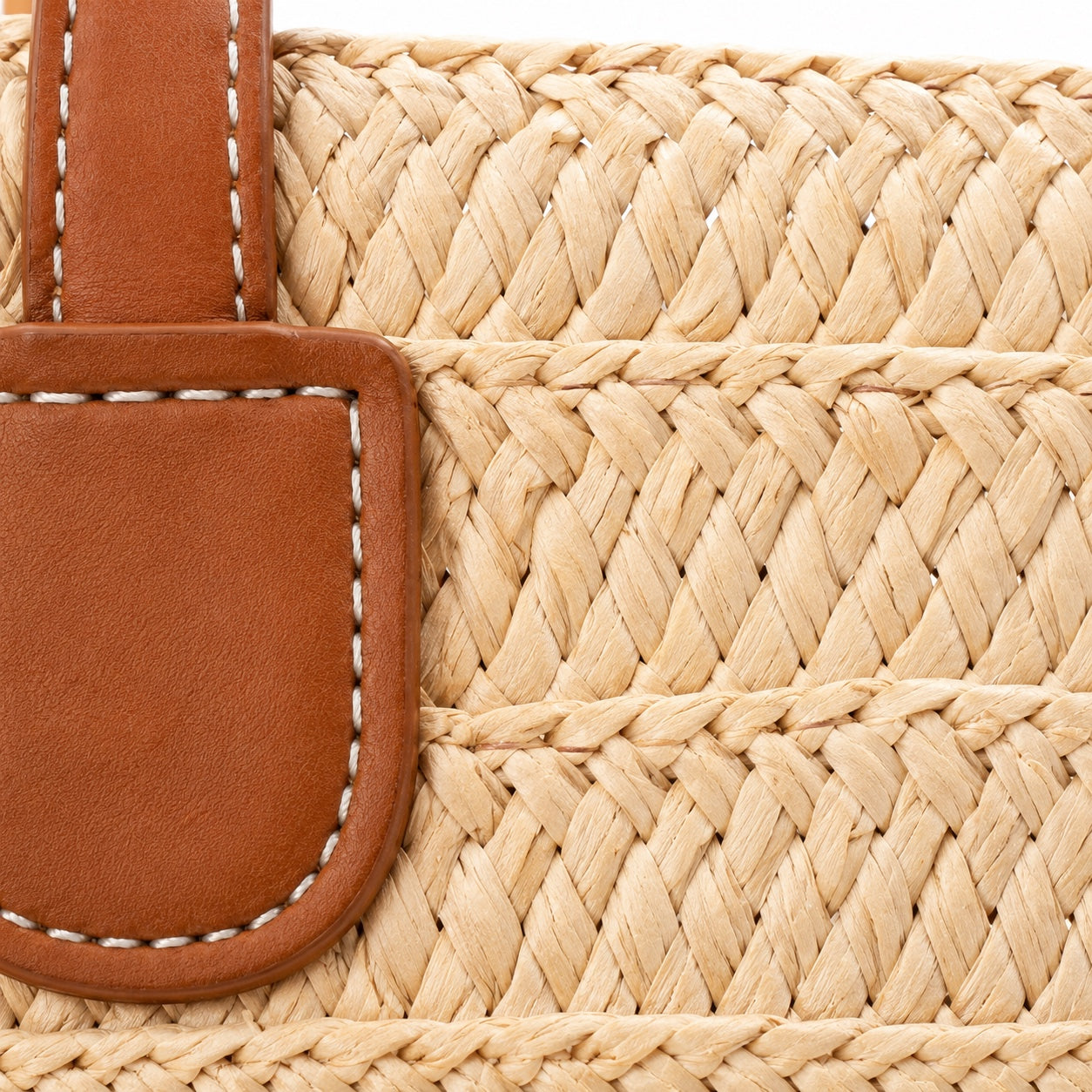 Kardamyli - Straw Beach Tote, close-up material detail