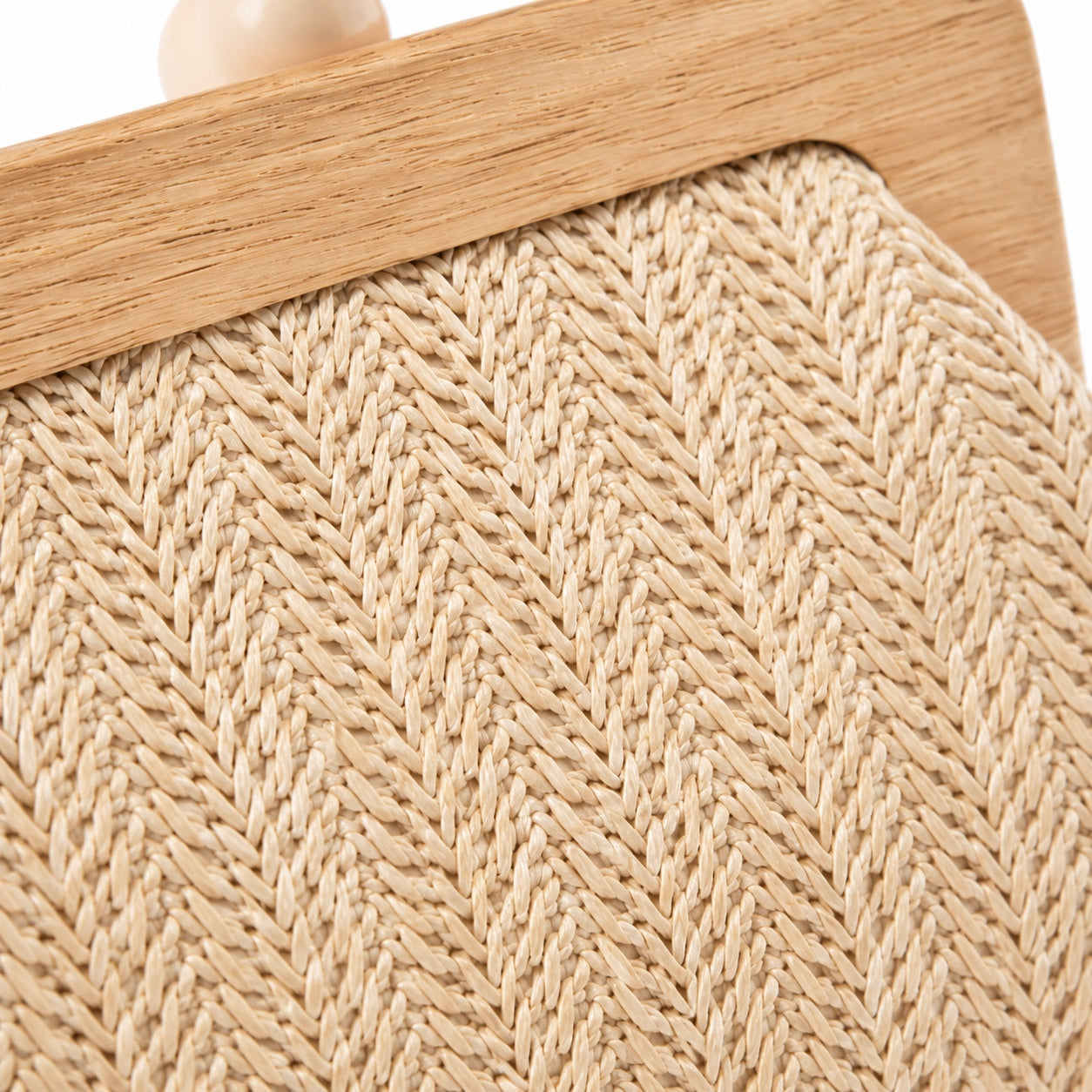 Kefalonia - Straw Clutch, close-up material detail