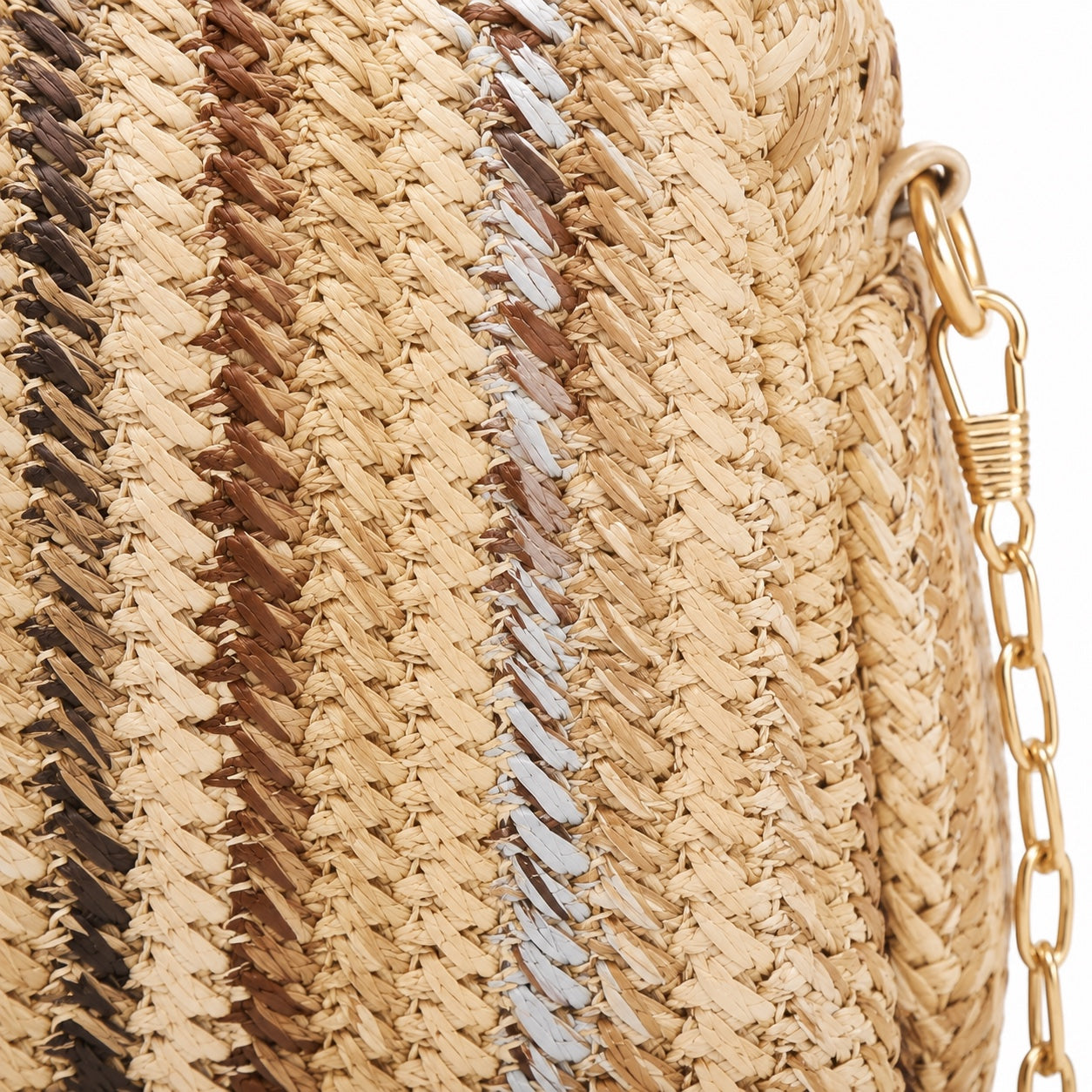 Lagos - Rattan Crossbody Bag, close-up material detail