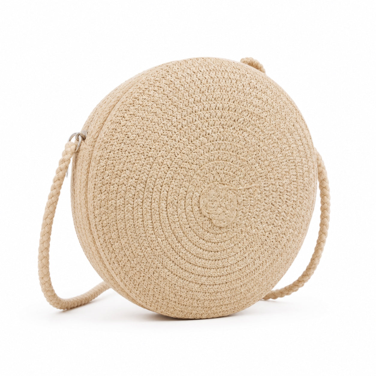 Laigueglia - Rattan Crossbody Bag, three-quarter front view