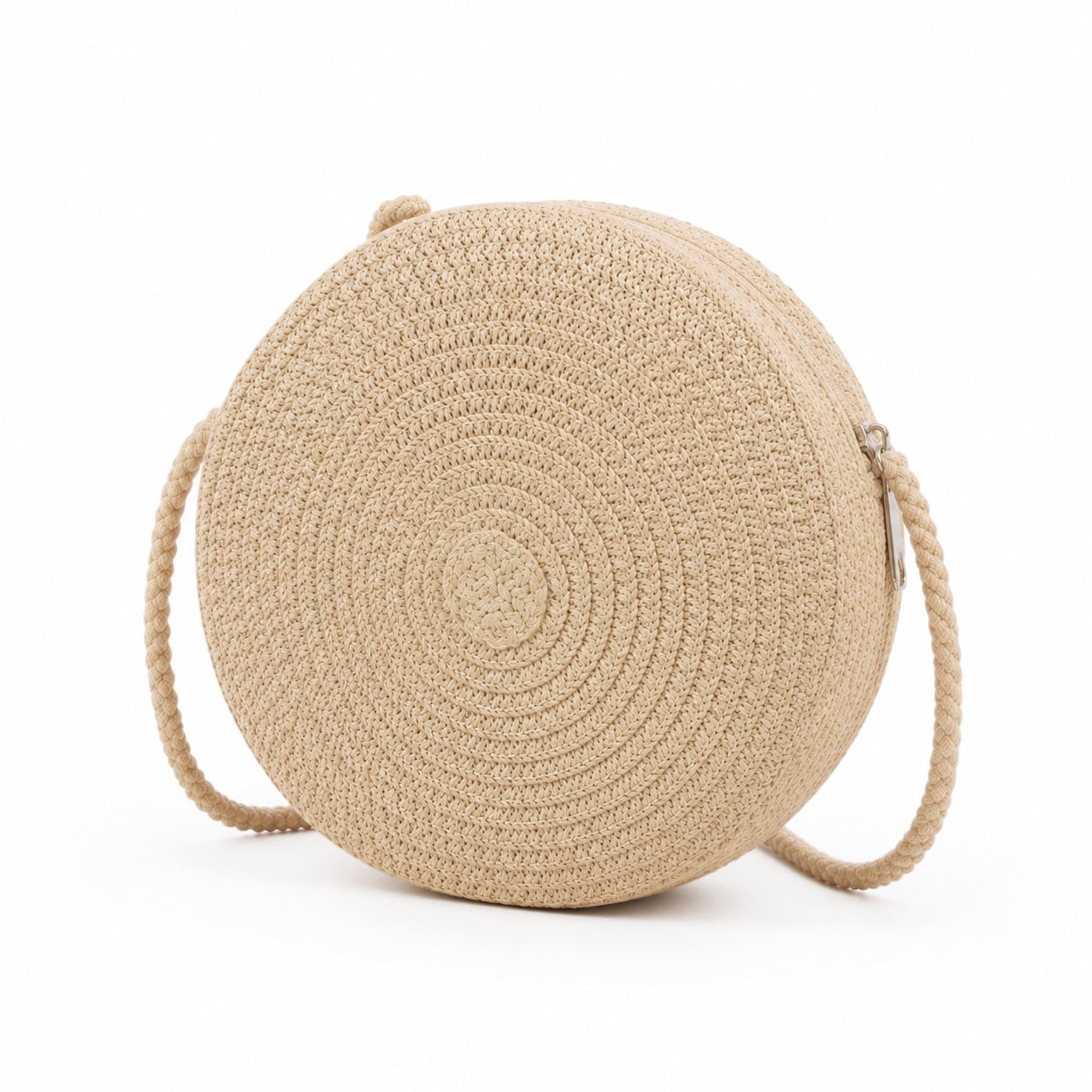Laigueglia - Rattan Crossbody Bag, three-quarter back view