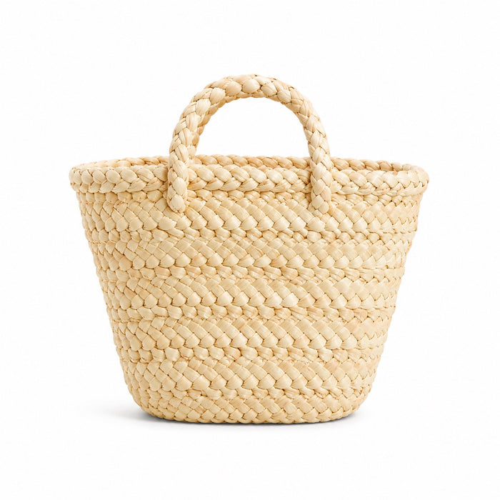 Levanto - Straw Handbag, front view on white background
