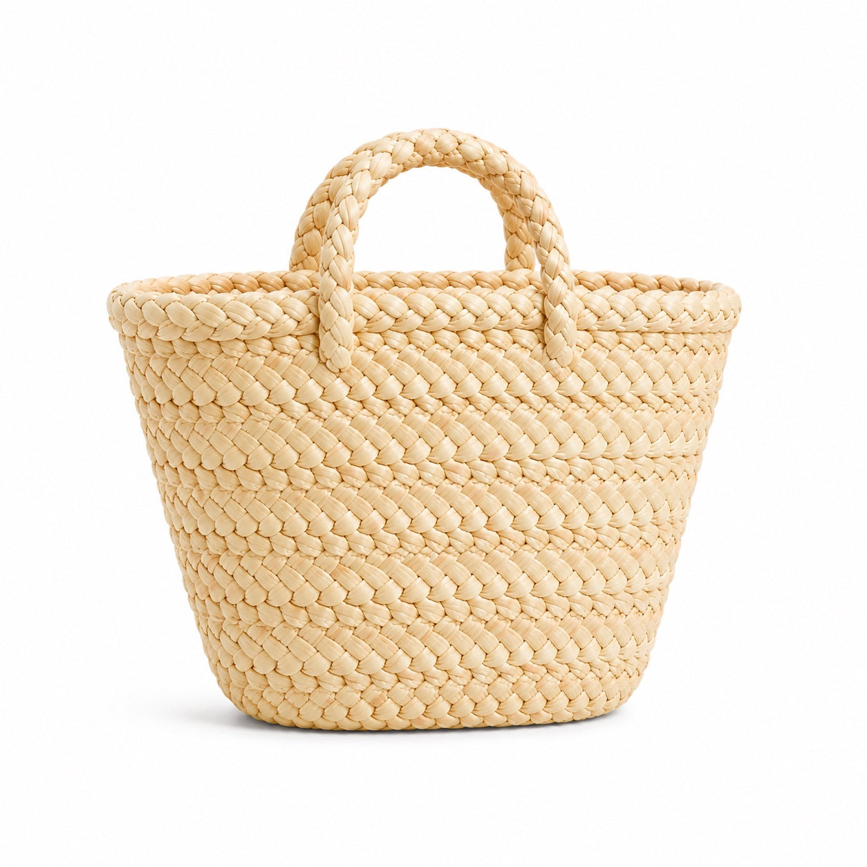 Levanto - Straw Handbag, three-quarter back view