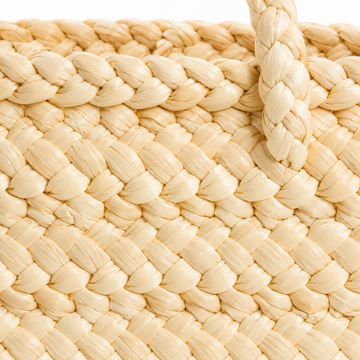 Levanto - Straw Handbag, close-up material detail