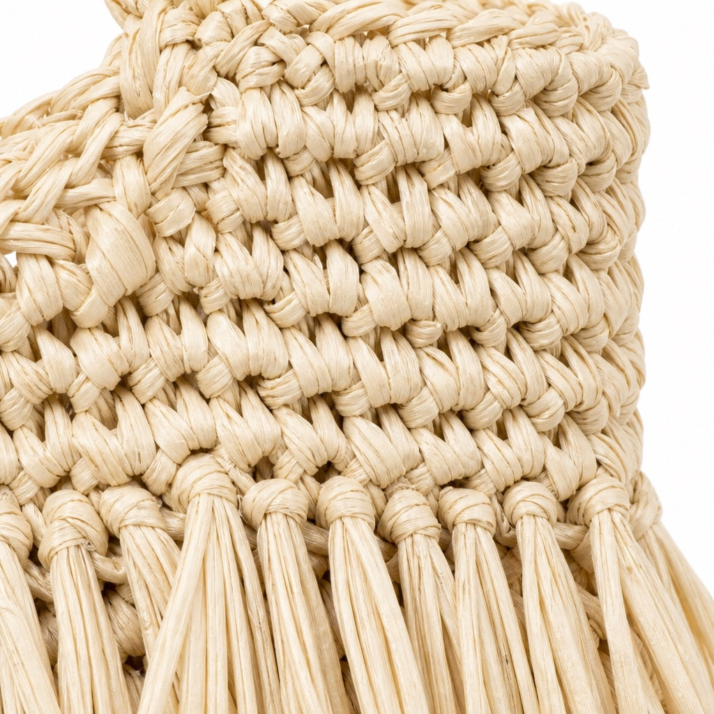 Llanes - Rattan Crossbody Bag, close-up material detail