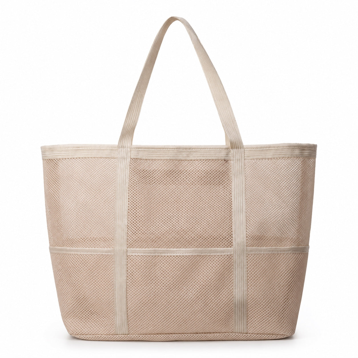 Maiori - Straw Beach Tote, front view on white background