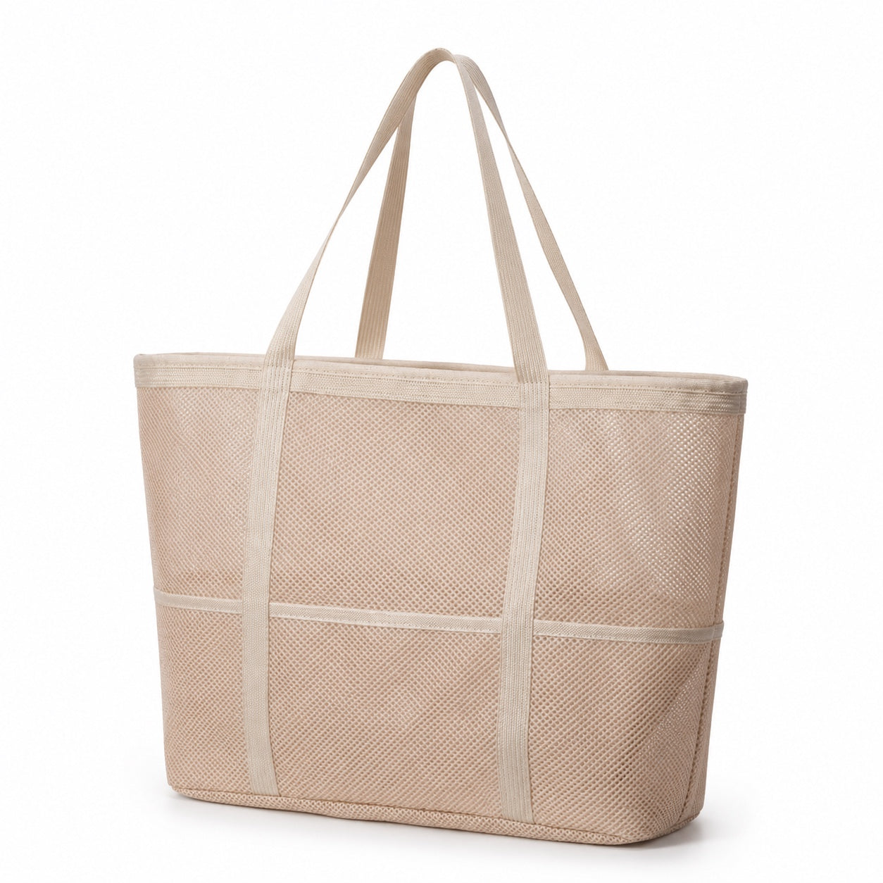 Maiori - Straw Beach Tote, three-quarter front view