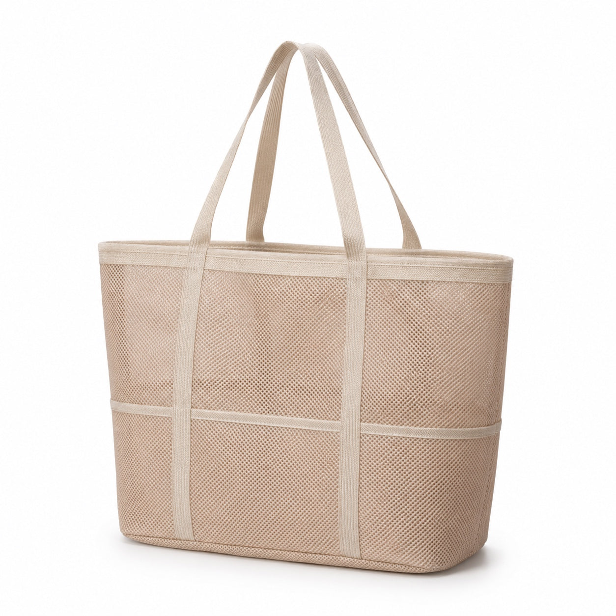 Maiori - Straw Beach Tote, three-quarter back view