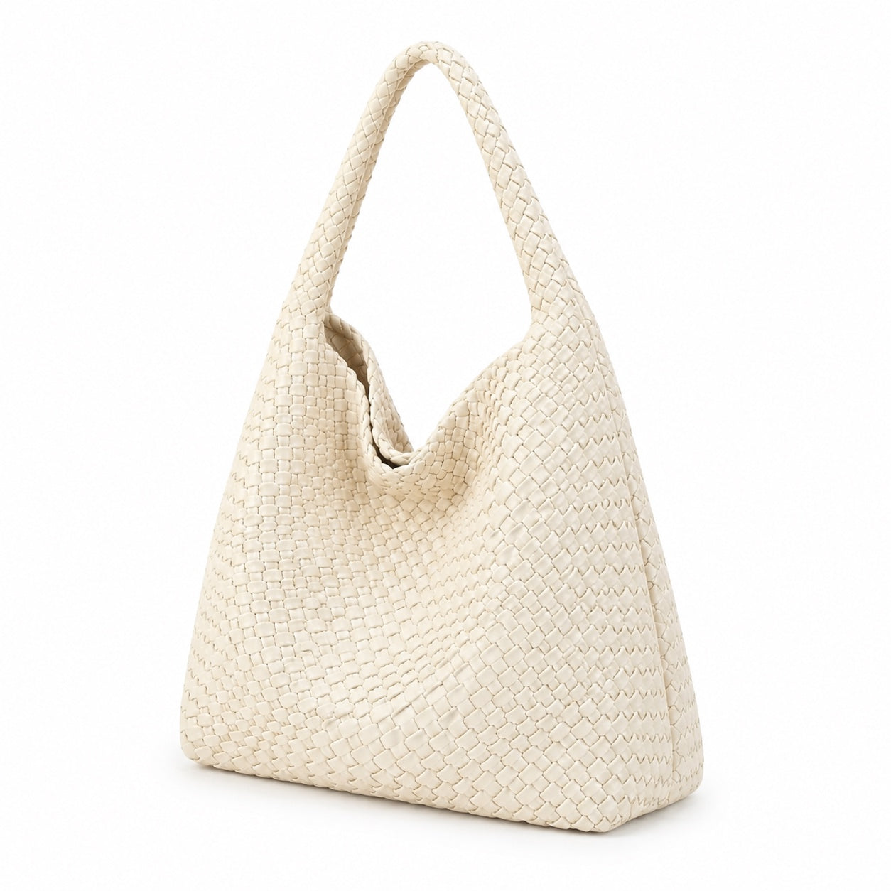 Manarola - Straw Tote Bag, three-quarter front view