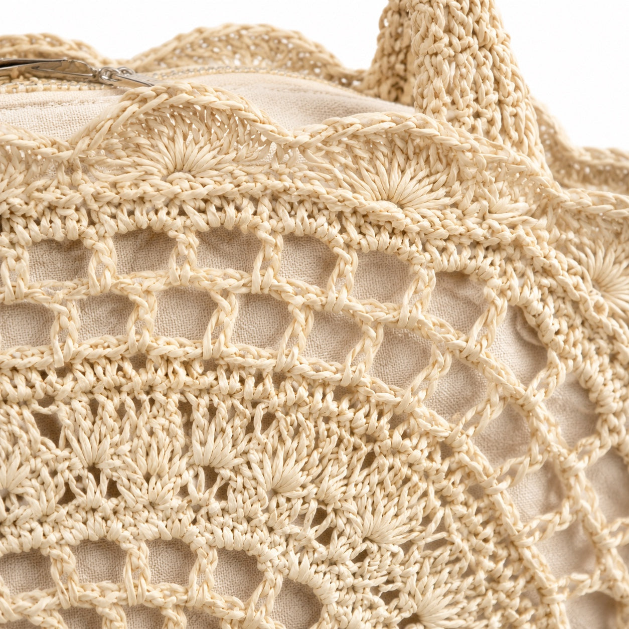 Masua - Round Rattan Bag, close-up material detail