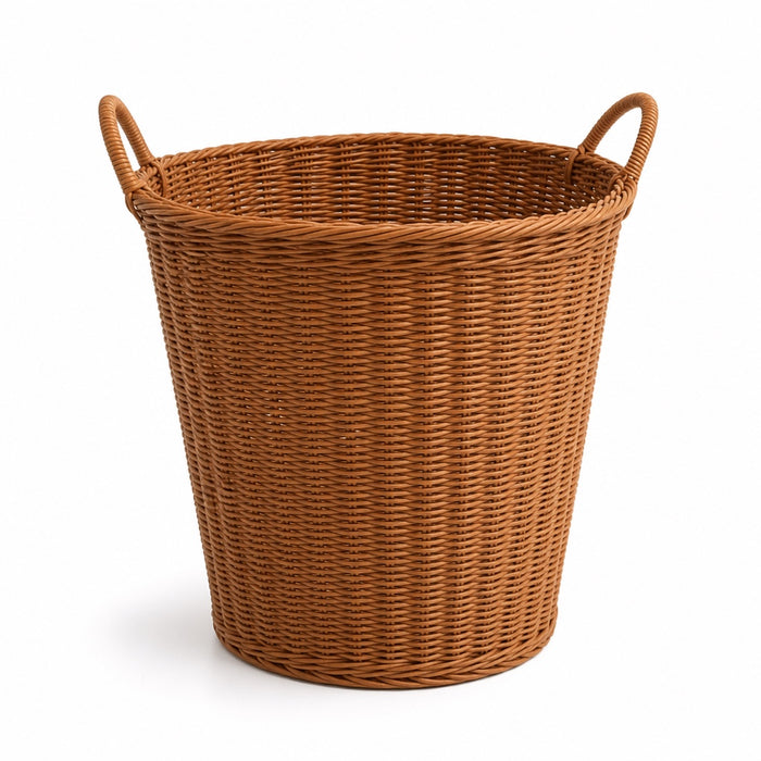Minori - Rattan Handbag, front view on white background