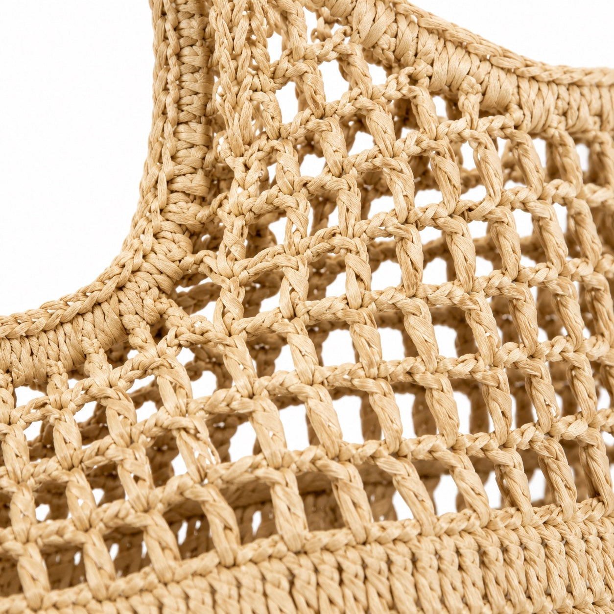 Mondello - Rattan Tote Bag, close-up material detail