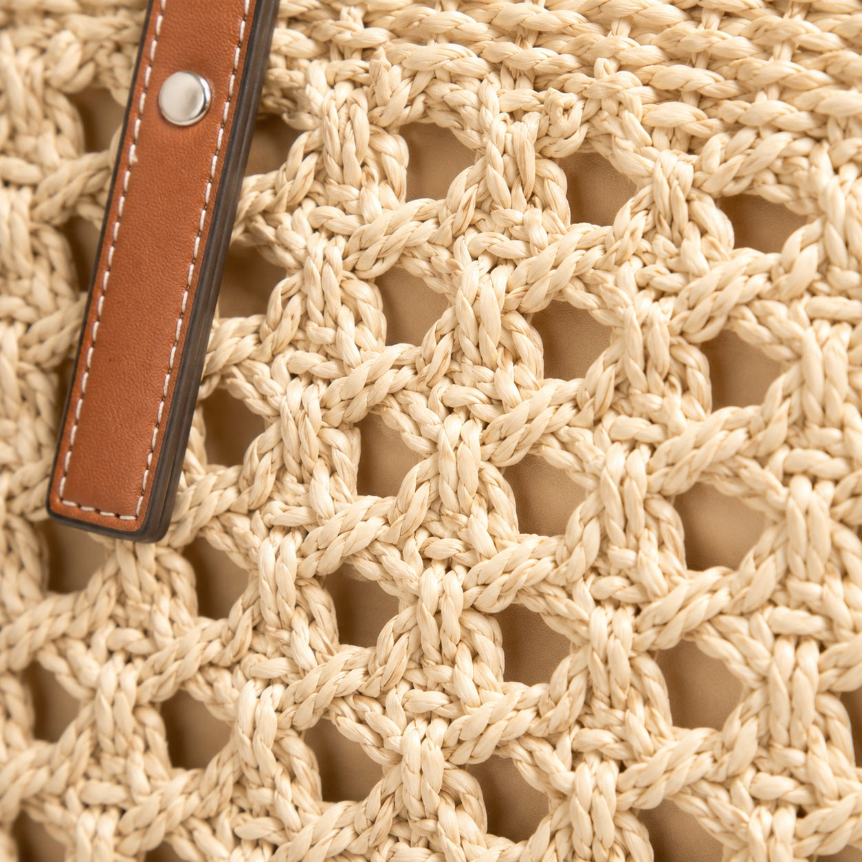 Moneglia - Rattan Tote Bag, close-up material detail