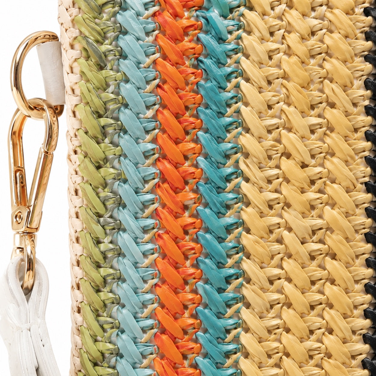 Naxos - Straw Clutch, close-up material detail