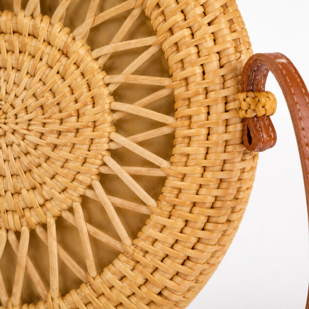 Obidos - Rattan Shoulder Bag, close-up material detail