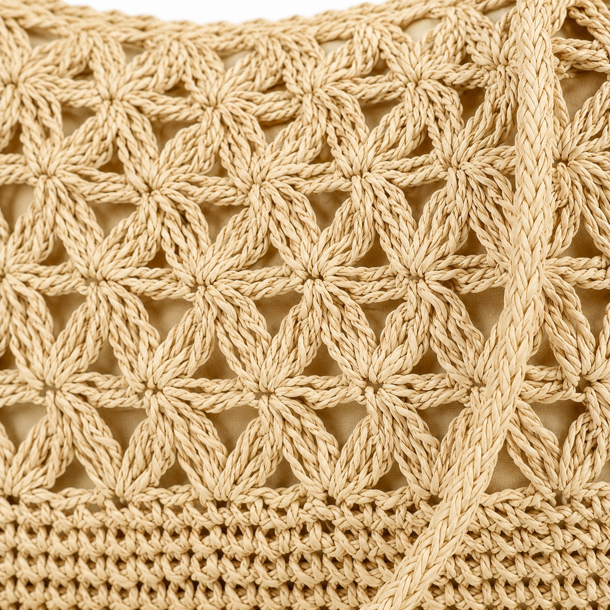 Ortigia - Straw Crossbody Bag, close-up material detail