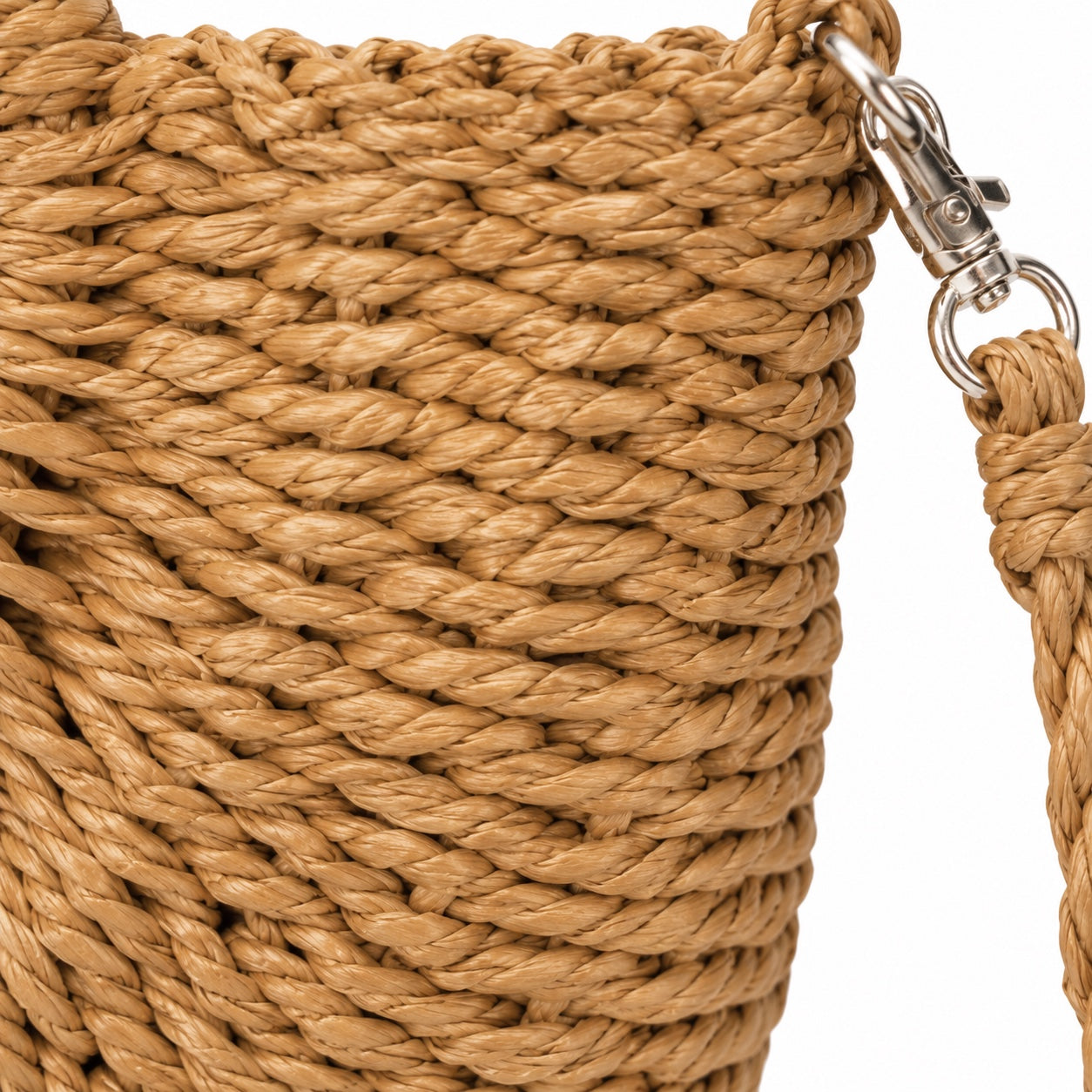 Pag - Raffia Clutch, close-up material detail