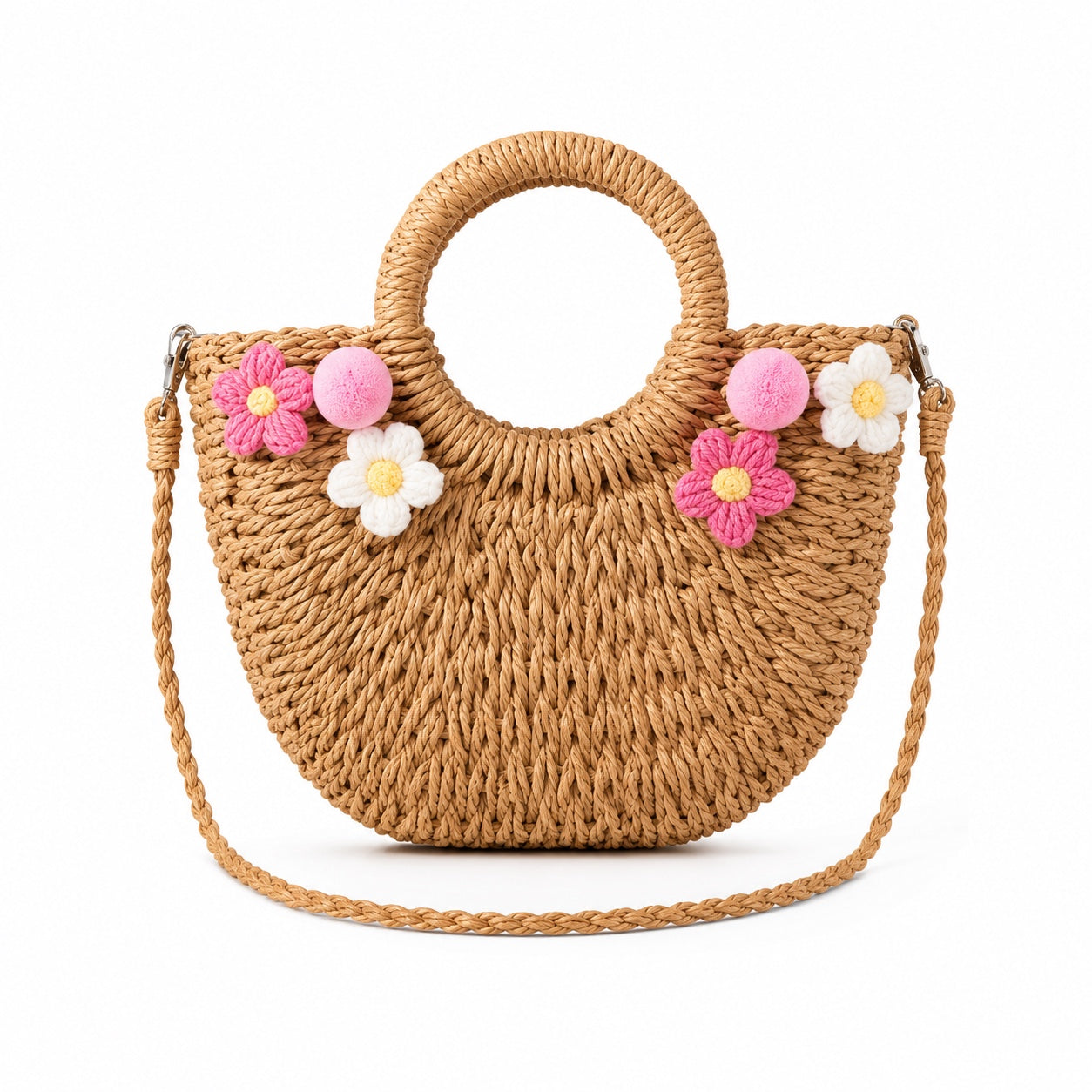 Pag - Raffia Clutch in Olivia, front view