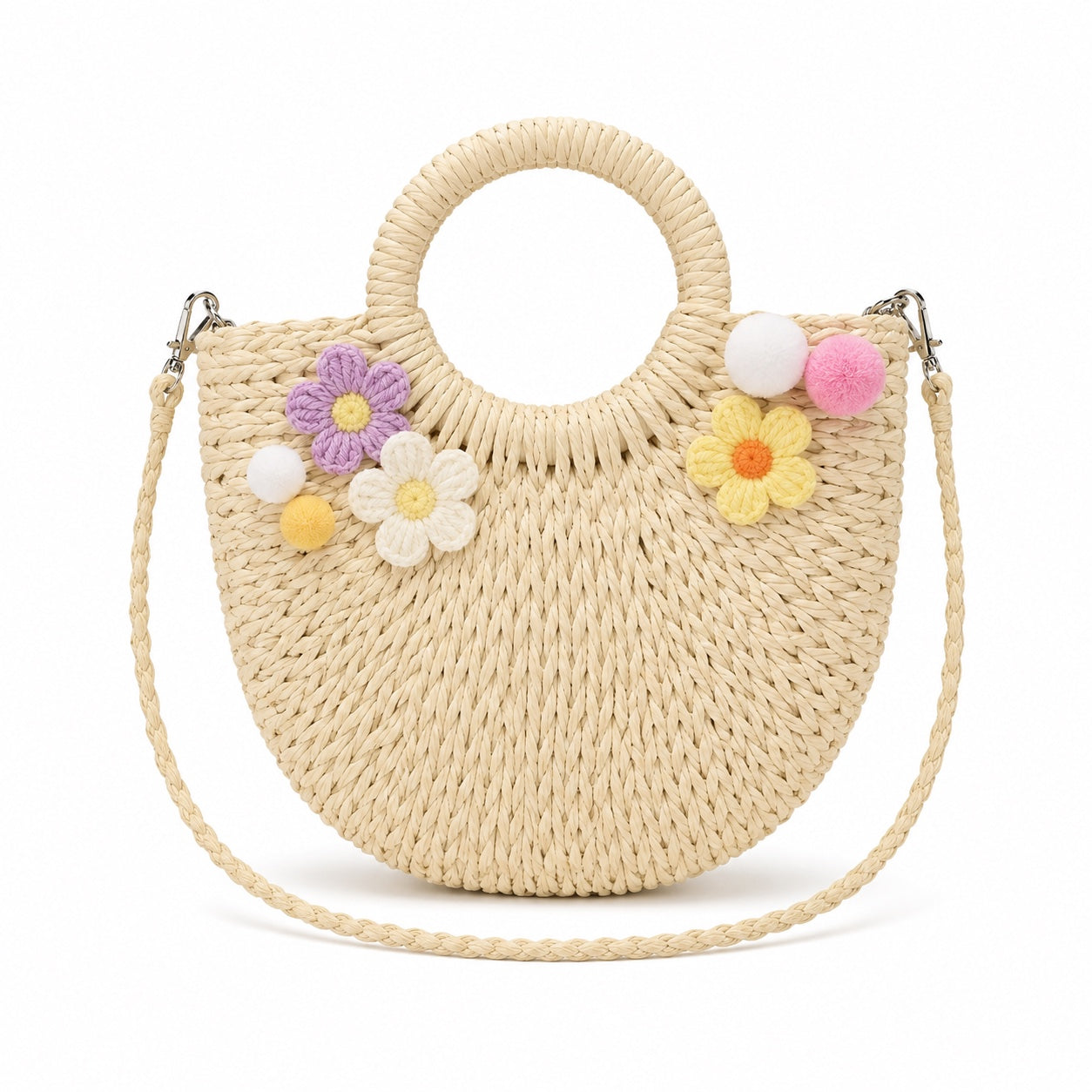 Pag - Raffia Clutch in Taylon, front view