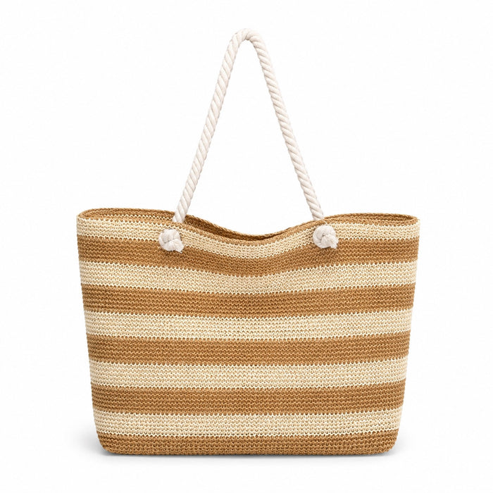 Palau - Straw Beach Tote, front view on white background