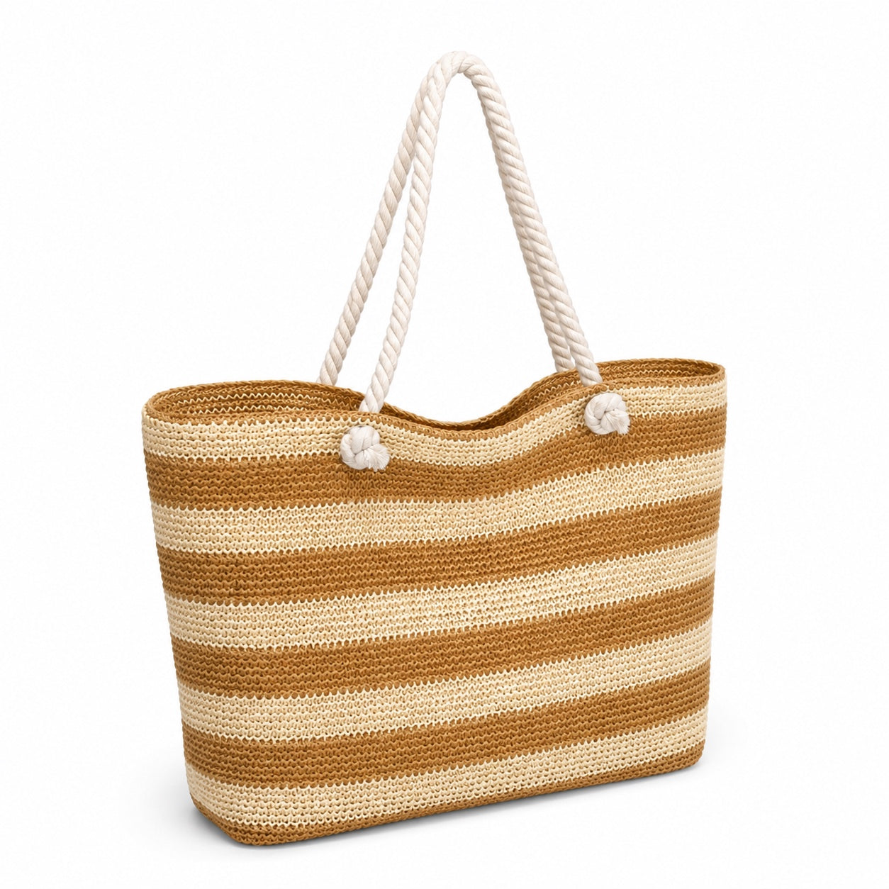 Palau - Straw Beach Tote, three-quarter front view