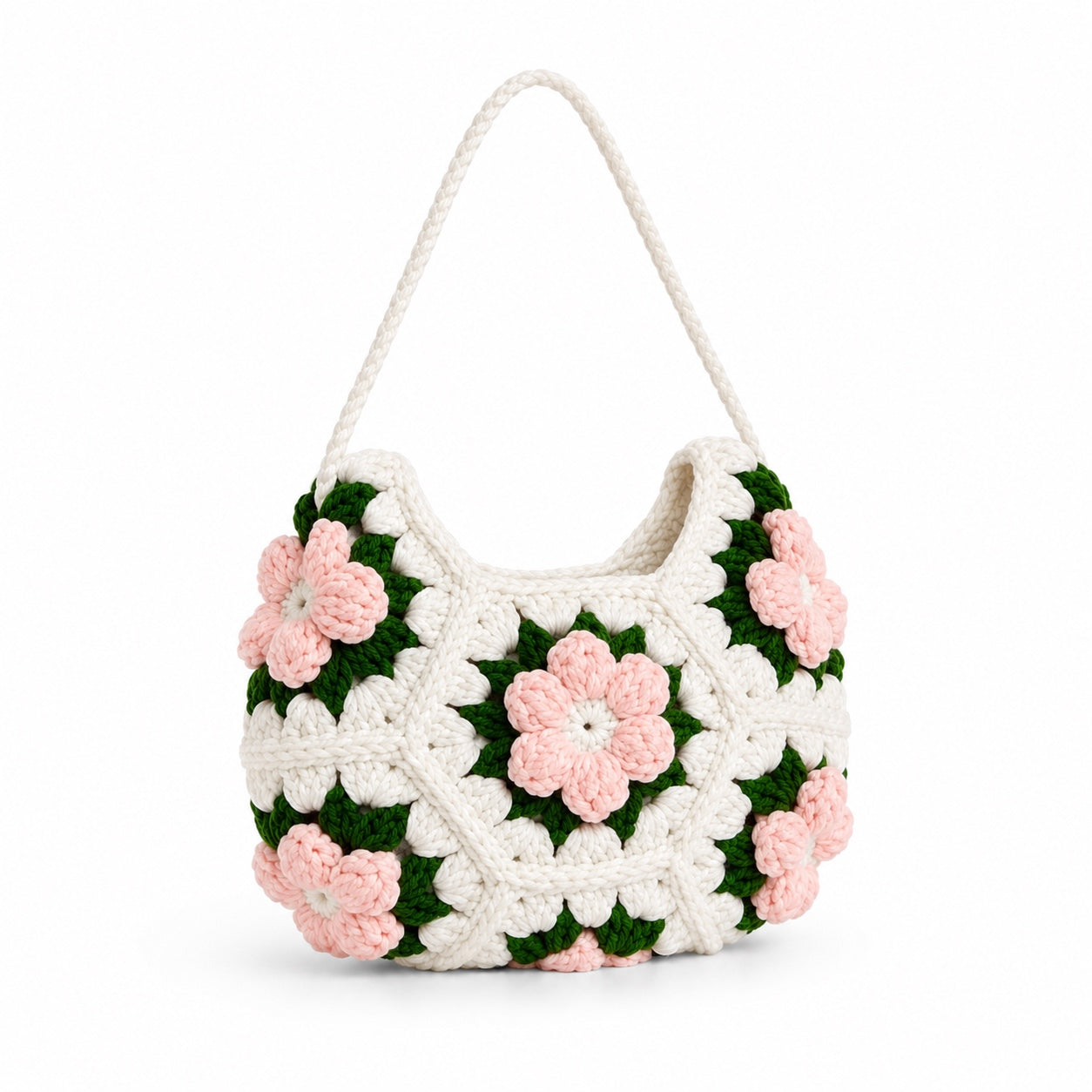 Panarea - Straw Crossbody Bag, three-quarter back view