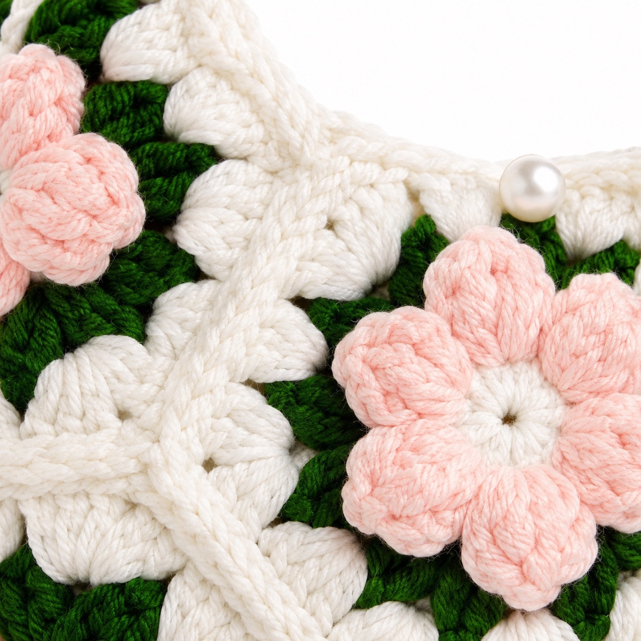 Panarea - Straw Crossbody Bag, close-up material detail
