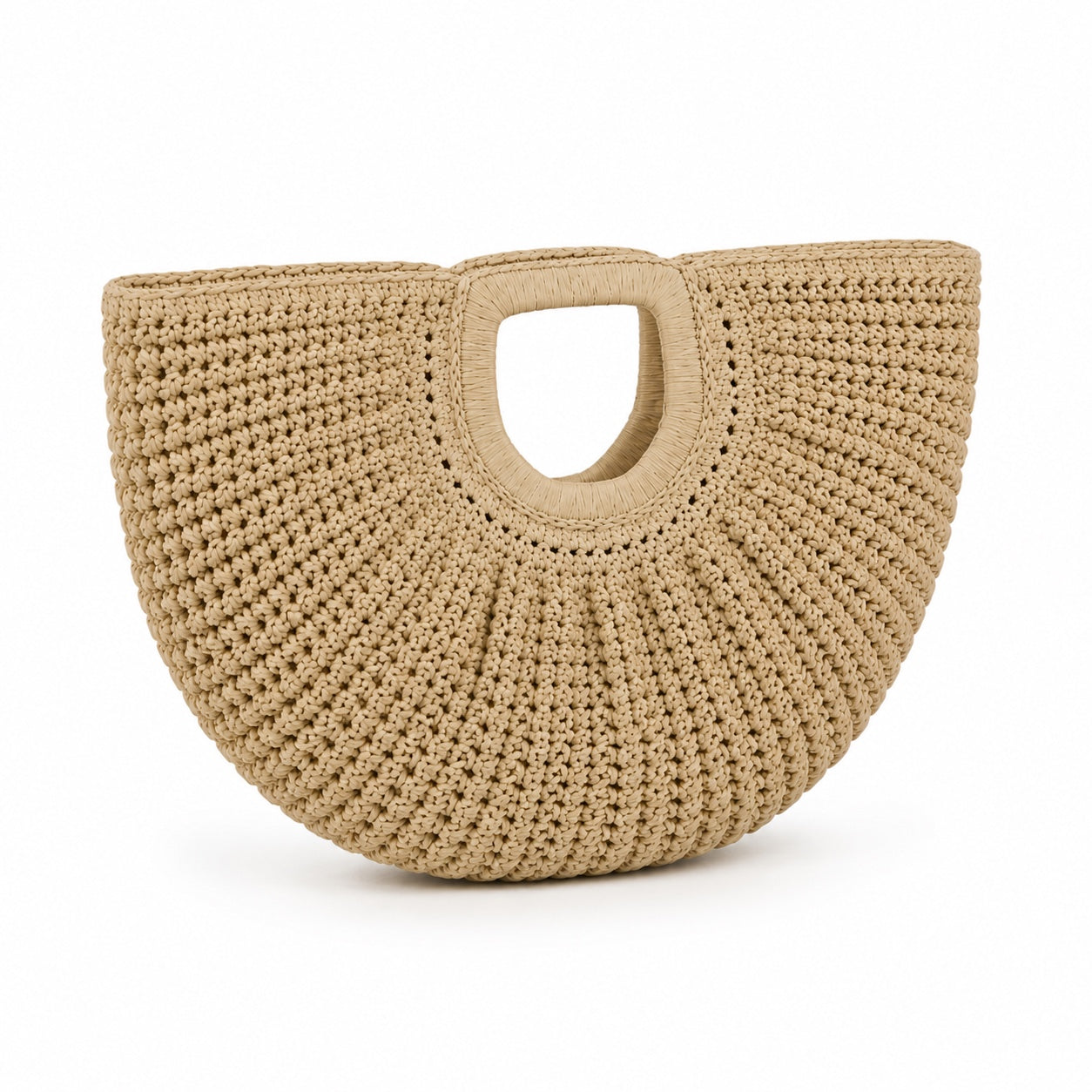 Polignano - Woven Beach Bag, three-quarter back view