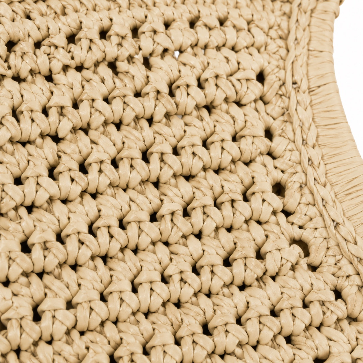 Polignano - Woven Beach Bag, close-up material detail
