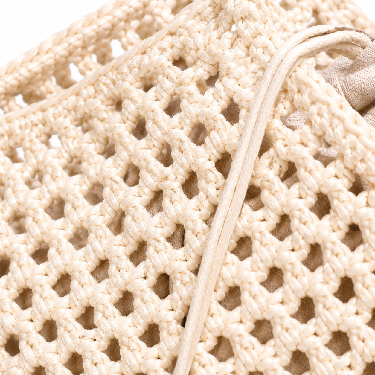 Porec - Woven Beach Tote, close-up material detail