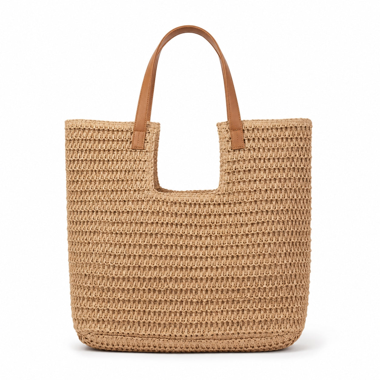 Rab - Straw Tote Bag in Khaki, front view