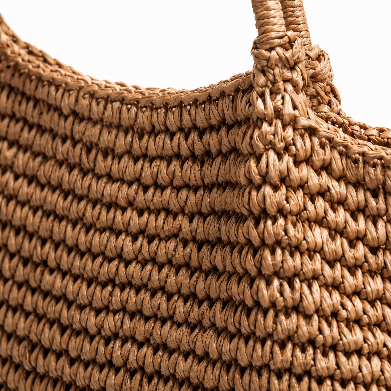 Rapallo - Straw Tote Bag, close-up material detail