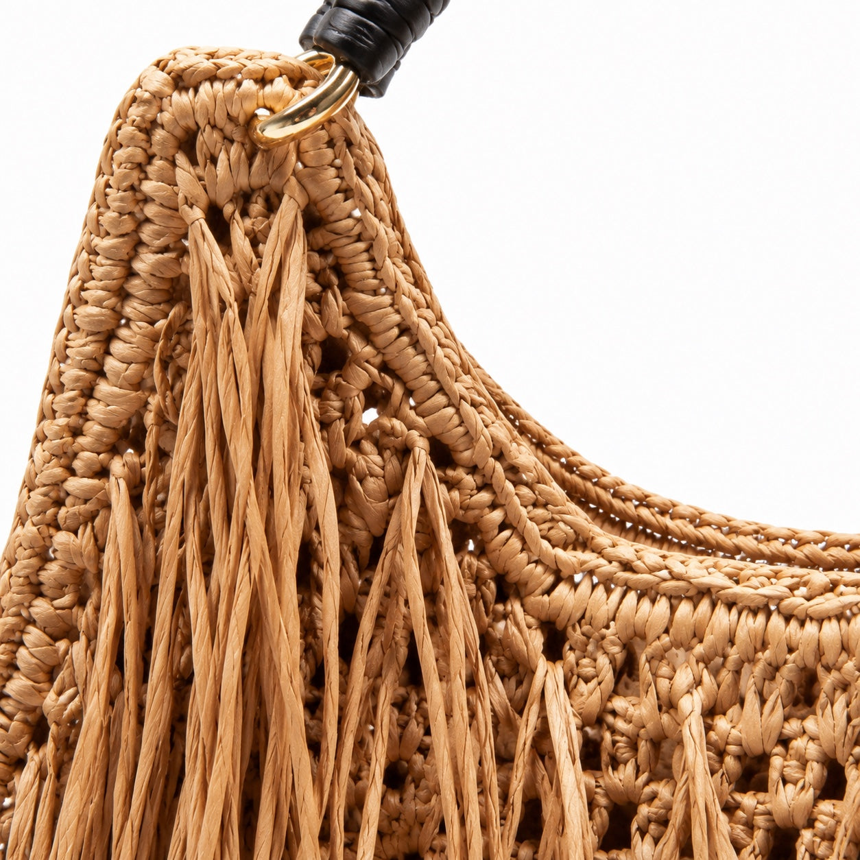 Rovinj - Straw Shoulder Bag, close-up material detail