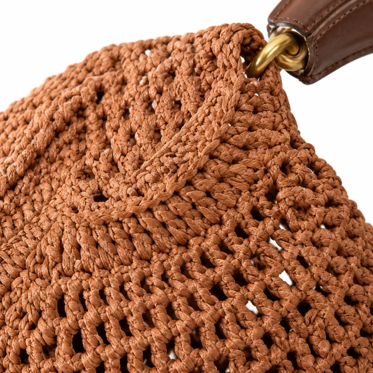 Sagres - Straw Handbag, close-up material detail