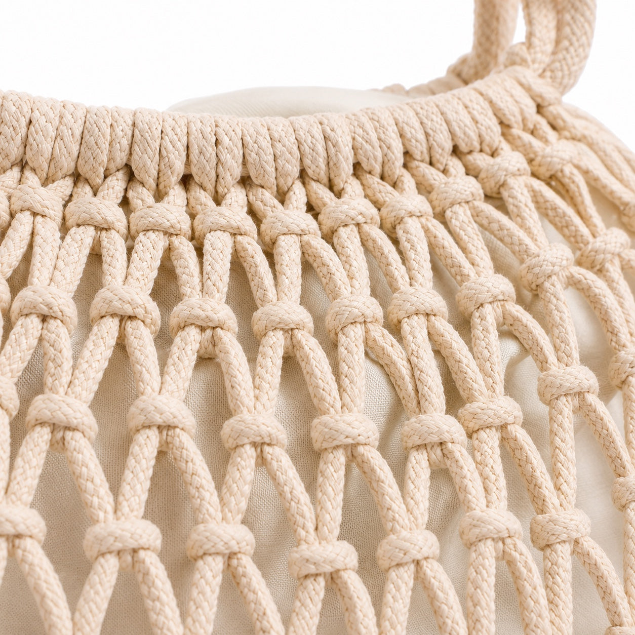 Salou - Straw Crossbody Bag, close-up material detail