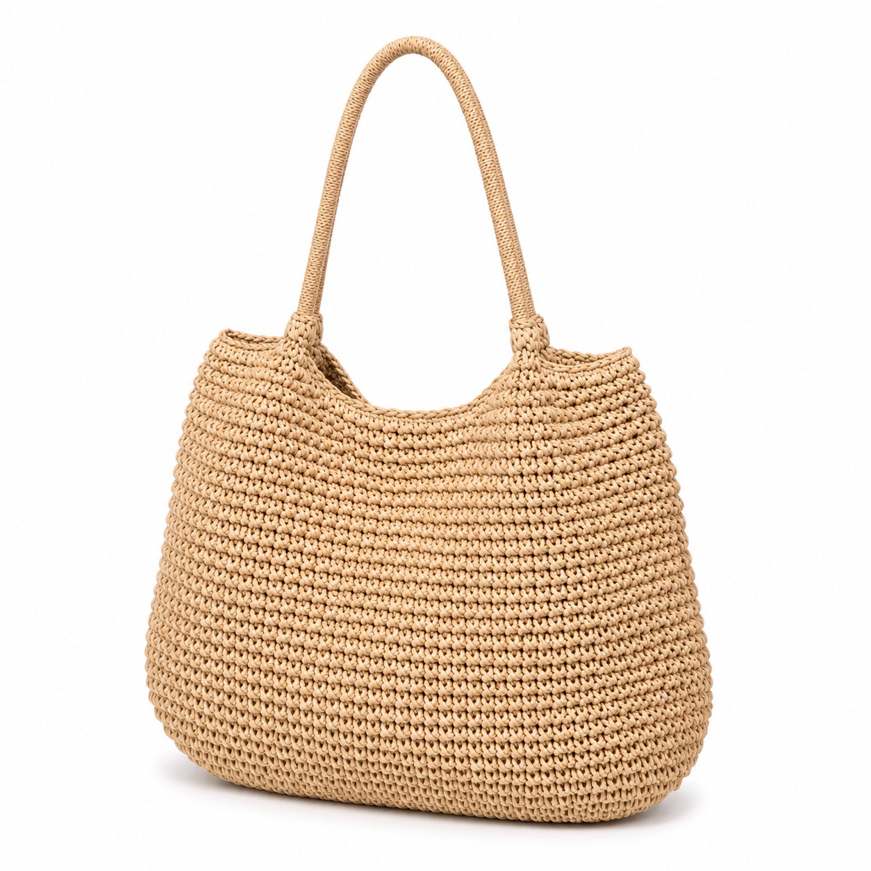 Scilla - Crochet Tote Bag, three-quarter back view