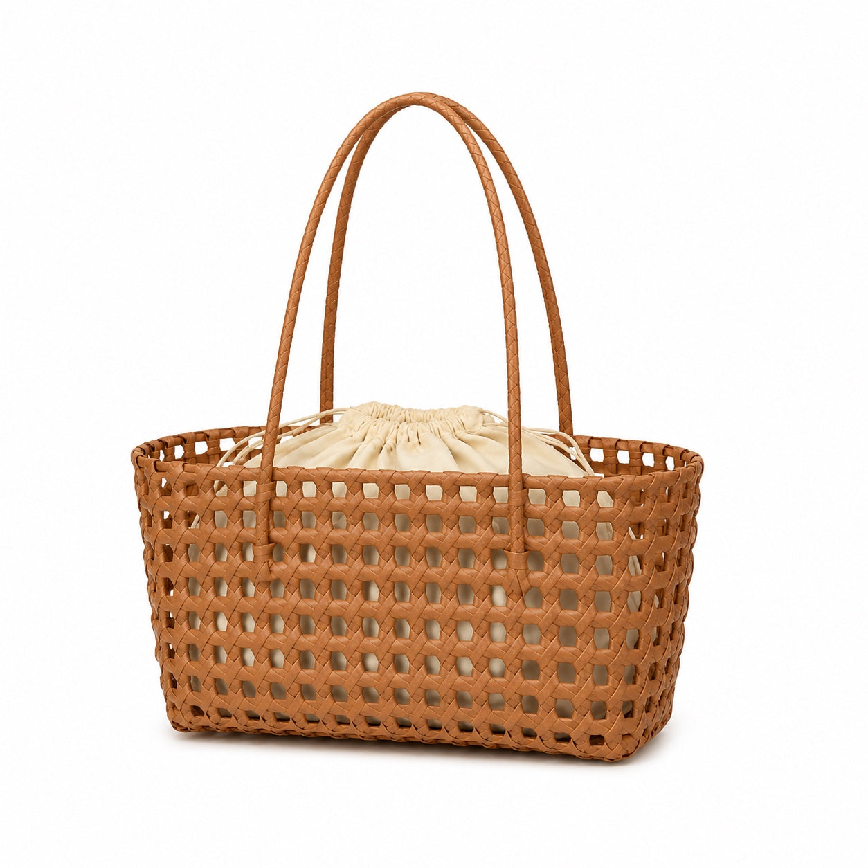 Sesimbra - Woven Beach Bag, three-quarter back view