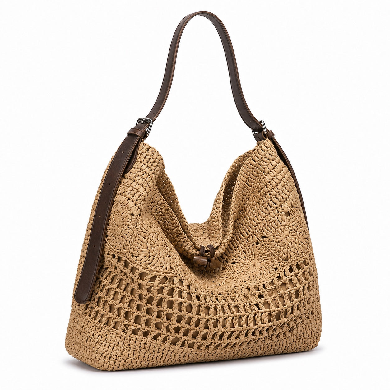 Sirmione - Crochet Crossbody Bag, three-quarter front view