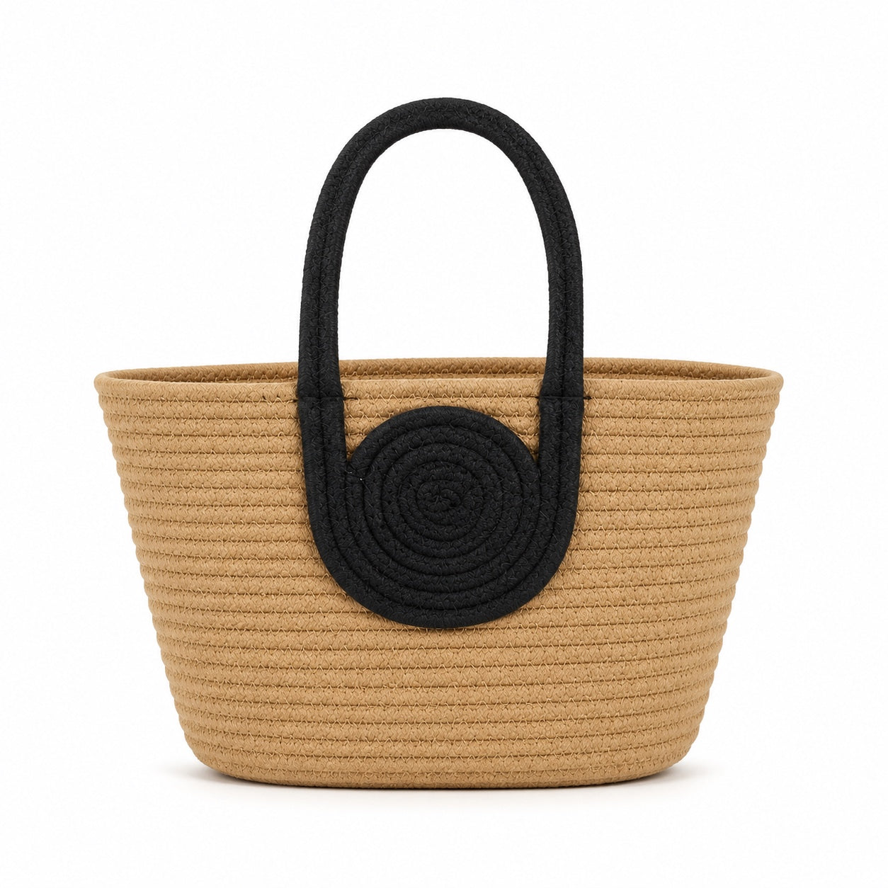 Skopelos - Woven Bucket Bag, front view on white background