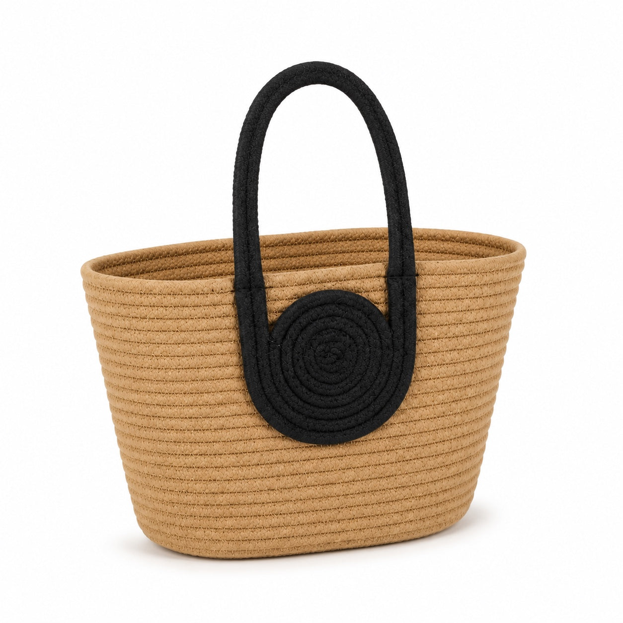 Skopelos - Woven Bucket Bag, three-quarter front view
