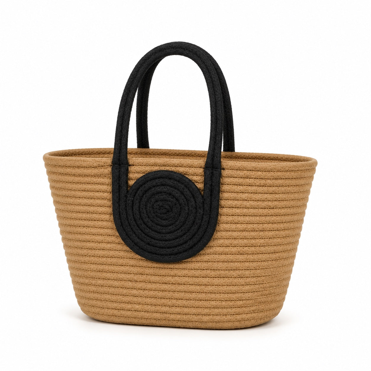 Skopelos - Woven Bucket Bag, three-quarter back view