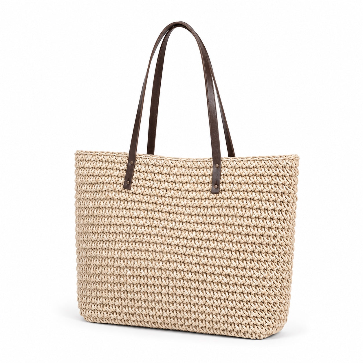 Ulcinj - Woven Beach Bag, three-quarter front view