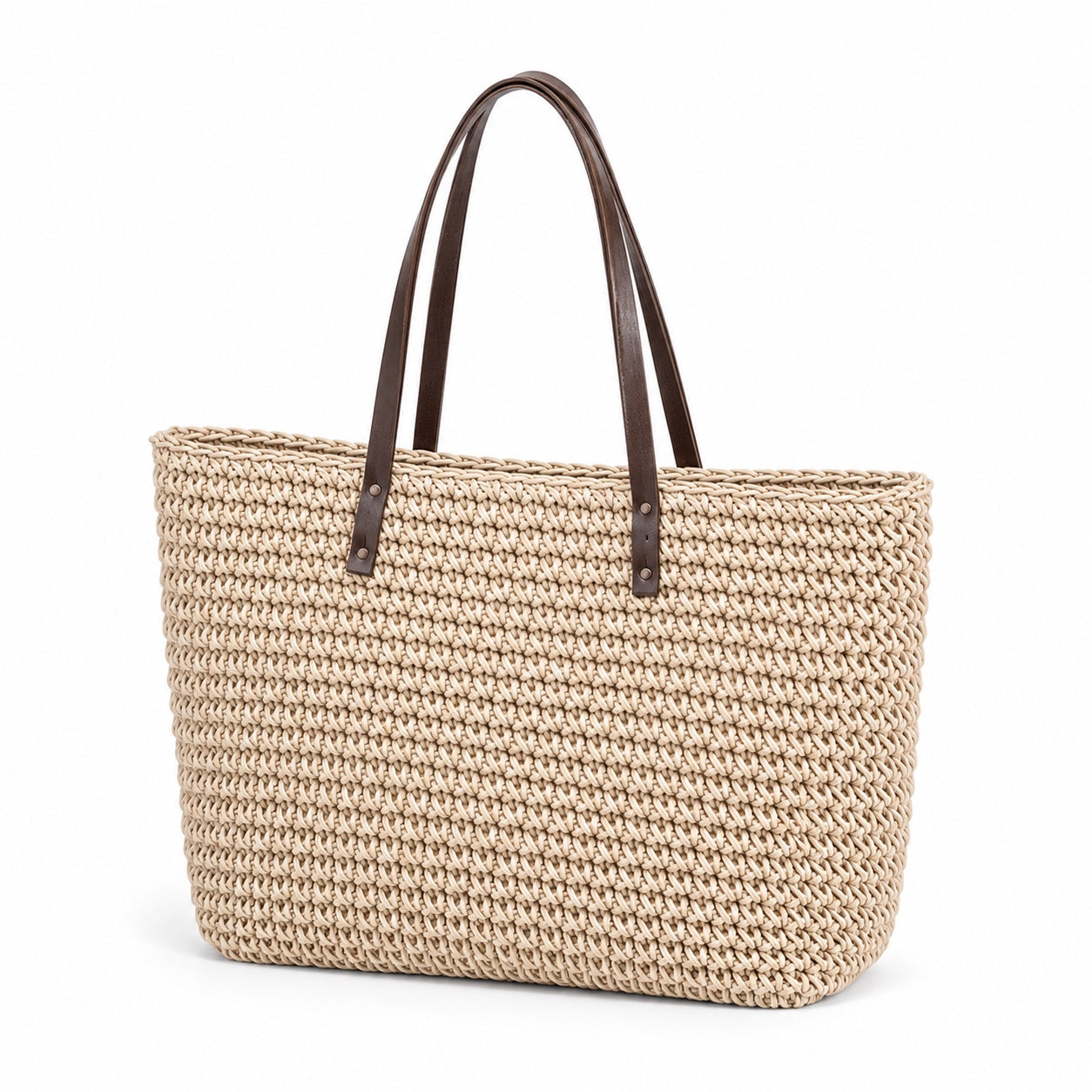 Ulcinj - Woven Beach Bag, three-quarter back view