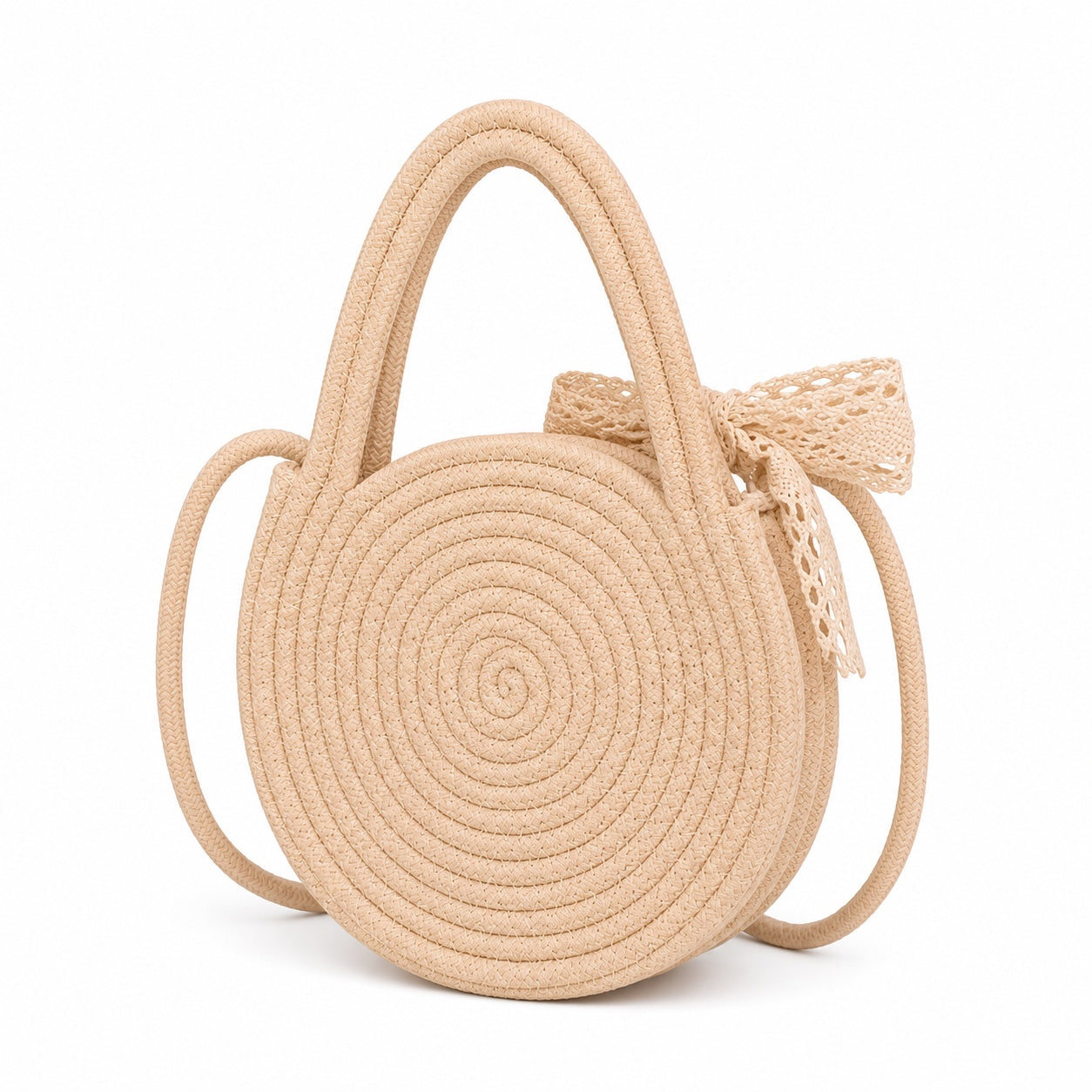 Varenna - Crochet Tote Bag, three-quarter back view